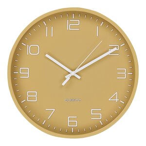 Horloge murale Rosolini ocre mouvement silencieux Ø 30 cm