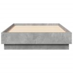 vidaXL Cadre de lit gris béton 90x190 cm bois d'ingénierie