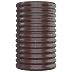 vidaXL Lit surélevé de jardin Acier enduit de poudre marron