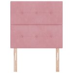 Cabeceira VidaXL en Velours Rose à Boutons 80 cm