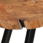 vidaXL Table basse 35 cm 6 troncs Bois