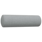vidaXL Ensemble de canapés 3 Pièces coussins décoratifs gris clair tissu