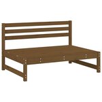 vidaXL Salon de jardin 2 Pièces marron miel bois de pin massif