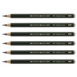 Crayon CASTELL 9000 Jumbo Mine 5 3 mm HB x 6 FABER-CASTELL