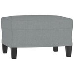 vidaXL Ensemble de canapés 4 Pièces avec coussins Gris clair Tissu