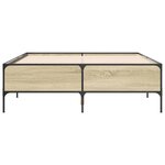 vidaXL Cadre de lit sans matelas chêne sonoma 140x200 cm