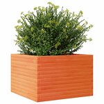 vidaXL Jardinière cire marron 70x70x45 5 cm bois de pin massif
