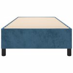 vidaXL Cadre de lit sans matelas bleu foncé 100x200 cm velours