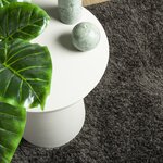 vidaXL Tapis ISTAN à poils longs aspect brillant anthracite 100x200 cm
