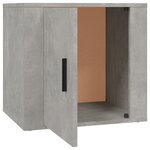 vidaXL Tables de chevet 2 Pièces Gris béton 50x39x47 cm