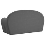 vidaXL Canapé pour enfants 2 places anthracite peluche douce
