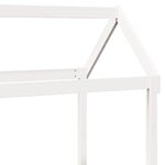 vidaXL Lit de jour avec toit blanc 90x200 cm bois de pin massif