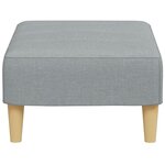 vidaXL Repose-pied gris clair 77x55x31 cm tissu