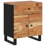 vidaXL Table de chevet 50x33x60cm Bois d'acacia solide et d'ingénierie