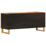 vidaXL Meuble TV marron et noir 105x33 5x46 cm bois massif manguier