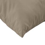vidaXL Coussins de canapé lot de 4 taupe 60x60 cm tissu