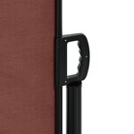 vidaXL Auvent latéral rétractable marron 120x500 cm