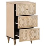 vidaXL Armoire latérale 40x33x75 cm bois massif de manguier