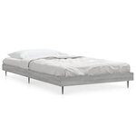vidaXL Cadre de lit sonoma gris 100x200 cm bois d'ingénierie