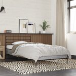 vidaXL Cadre de lit sans matelas sonoma gris 100x200 cm
