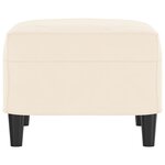 vidaXL Banc Crème 70x35x41 cm Velours