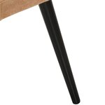 vidaXL Chaise à oreilles avec repose-pied Crème Toile