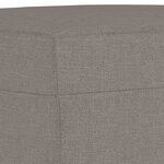 vidaXL Ensemble de canapés 4 Pièces avec coussins taupe tissu