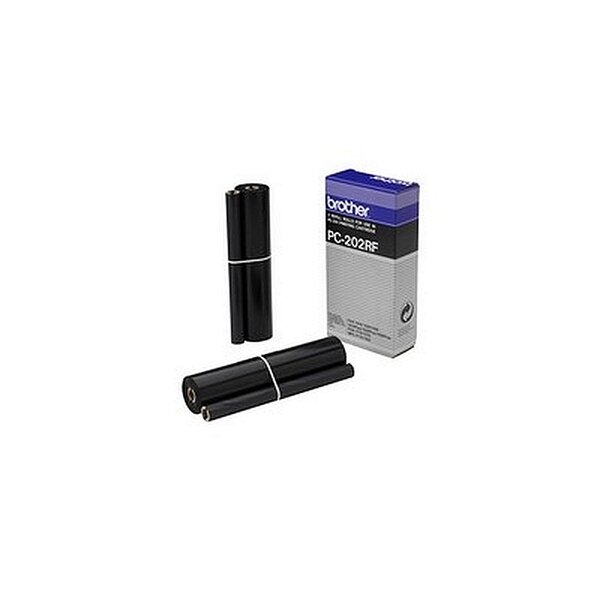 Brother PC202 Transfert thermique Pack de 2 Noir PC202RF