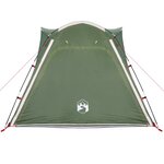 vidaXL Tente de camping 4 personnes vert libération rapide imperméable