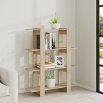 vidaXL Bibliothèque/Séparateur de pièce Chêne Sonoma 100x30x123 5 cm