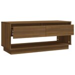 vidaXL Meuble TV Chêne marron 102x41x44 cm Bois d'ingénierie