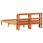 vidaXL Cadre de lit sans matelas cire marron 120x200cm bois pin massif
