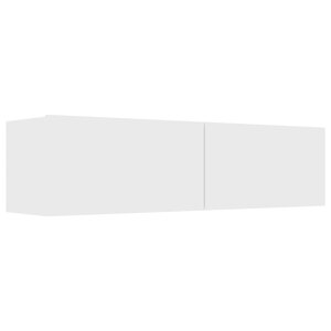 vidaXL Meuble TV Blanc 120x30x30 cm Bois d’ingénierie