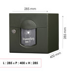 Boîte aux lettres 1 porte  soléa  vert 6007 mat sablé