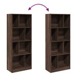 vidaXL Bibliothèque chêne marron 57x28 5x141 cm bois d'ingénierie