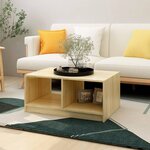 vidaXL Table basse 75x50x33 5 cm Bois de pin massif