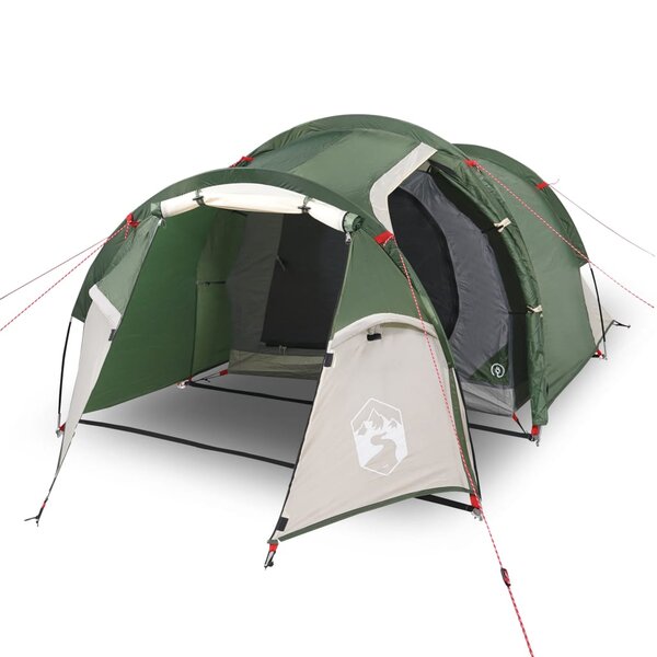 vidaXL Tente de camping tunnel 3 personnes vert imperméable