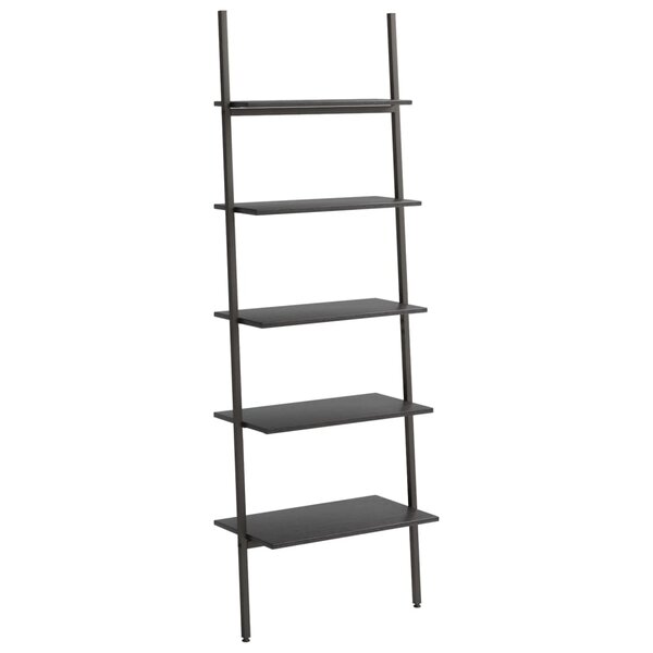 vidaXL Étagère inclinée à 5 niveaux Noir 64x34x185 5 cm
