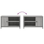 vidaXL Meuble TV Sonoma gris 80x40x50 cm Bois d'ingénierie