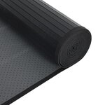 vidaXL Tapis rectangulaire noir 60x500 cm bambou