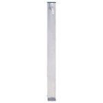 vidaXL Colonne à eau de jardin 80 cm acier inoxydable carré