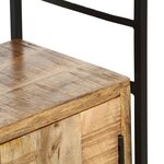 vidaXL Bibliothèque à 4 niveaux 124x30x180 cm Bois de manguier brut