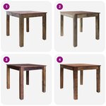 vidaXL Table à manger bois de récupération mélangé 82x80x76 cm