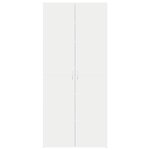 vidaXL Armoire à chaussures Blanche 80x35.5x180 cm Bois d'ingénierie