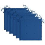 vidaXL Chaises pliables de jardin 6 Pièces avec coussins Bois d'acacia