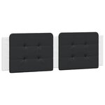 vidaXL Cadre de lit sans matelas blanc et noir 160x200 cm similicuir