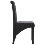 vidaXL Chaises à manger lot de 2 gris foncé tissu
