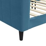 vidaXL Lit de repos bleu 80x200 cm velours