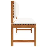 Banc de jardin vidaXL avec coussins 100x50x91 cm en bois massif d'acacia