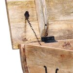 vidaXL Table basse Bois de manguier massif 88x50x40 cm